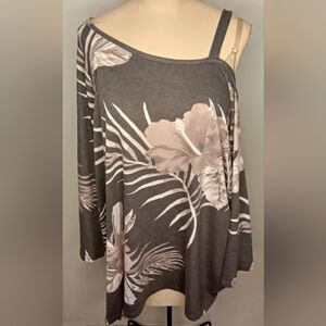 Simple " Asymmetrical Cold Shoulder Tunic" NWT